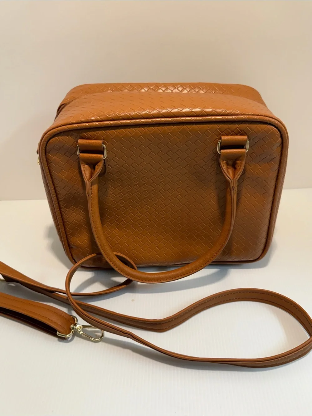 Faux Leather Insulated Lunch Pack Veronica Jamison by Arctic Zone With Ice Pack